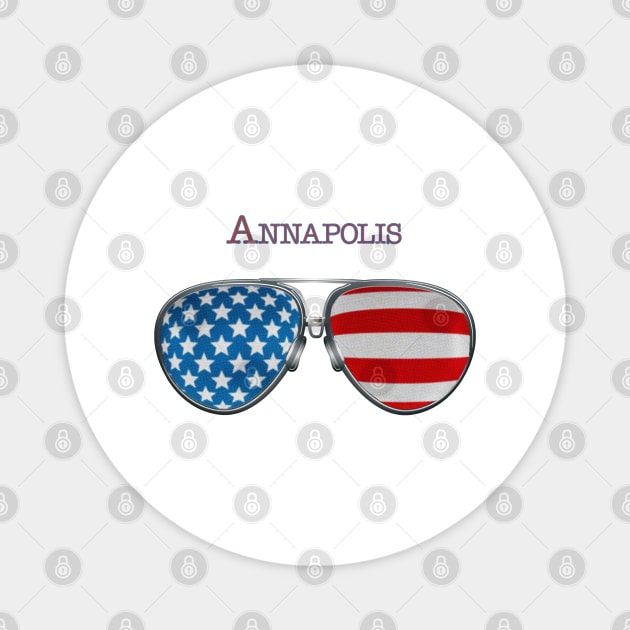 USA GLASSES ANNAPOLIS Magnet by SAMELVES